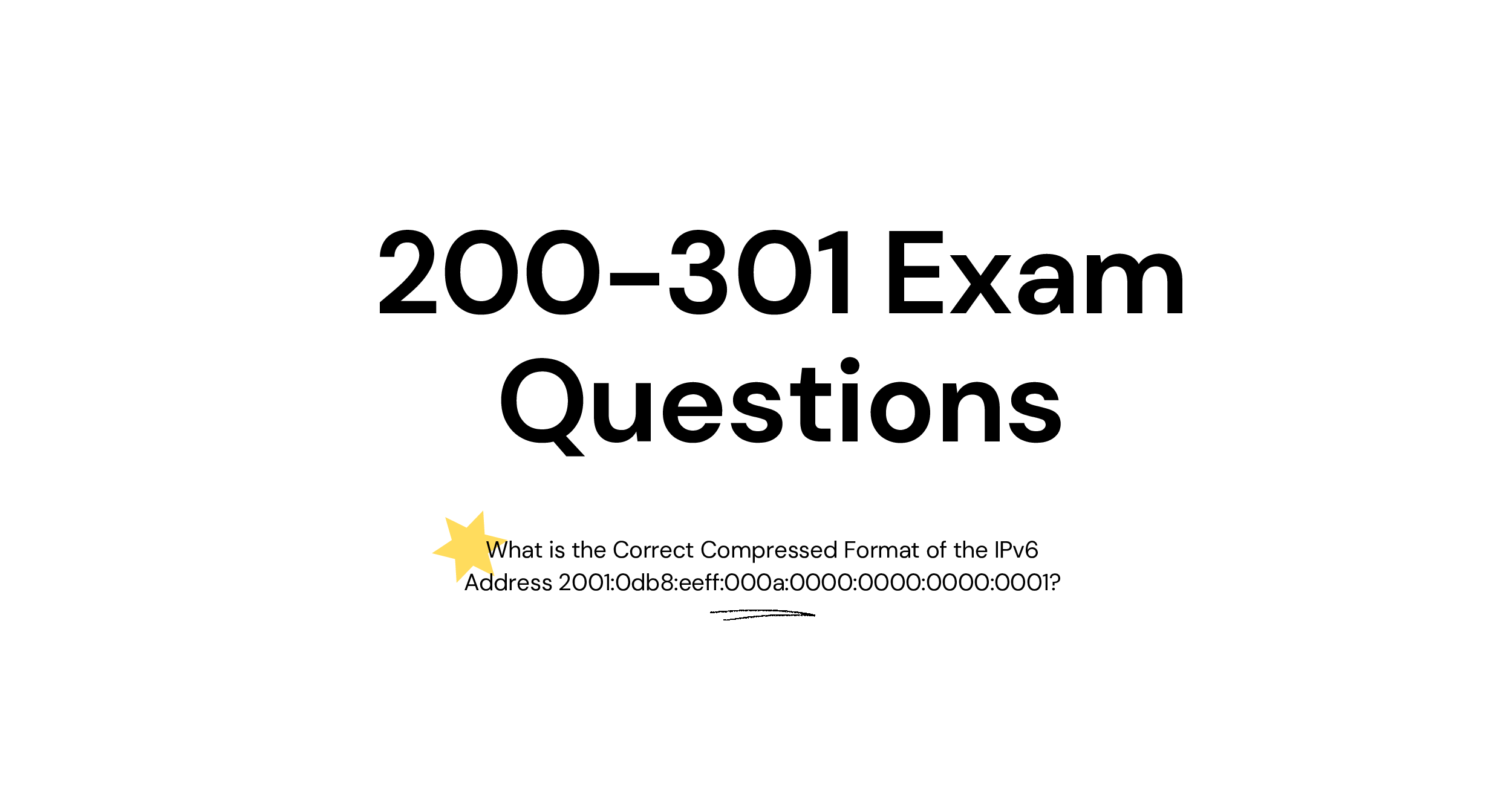 What is the Correct Compressed Format of the IPv6 Address 2001:0db8:eeff:000a:0000:0000:0000:0001?